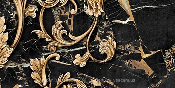 Фото Golden Tile декор Saint Laurent 4 черный 30x60 (9АС341)