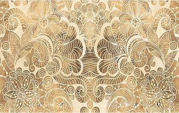 Фото Golden Tile плитка настенная Сахара Орнамент бежевая 25x40 (931061)