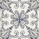 Фото Ceramika Paradyz декор Sevilla Dekor A Azul Struktura 19.8x19.8