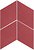 Фото Equipe Ceramicas плитка Rhombus Red 14x24