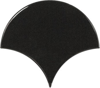 Фото Equipe Ceramicas плитка настенная Scale Fan Black 10.6x12
