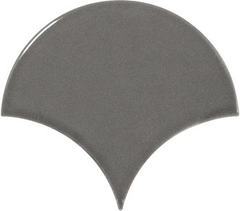 Фото Equipe Ceramicas плитка для стін Scale Fan Dark Grey 10.6x12
