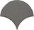Фото Equipe Ceramicas плитка настенная Scale Fan Dark Grey 10.6x12