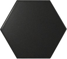 Фото Equipe Ceramicas плитка настінна Scale Hexagon Black Mate 10.7x12.4