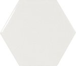 Фото Equipe Ceramicas плитка настенная Scale Hexagon White 10.7x12.4