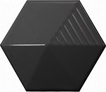 Фото Equipe Ceramicas плитка для стін Magical Umbrella Black 10.7x12.4