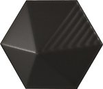 Фото Equipe Ceramicas плитка для стін Magical Umbrella Black Mate 10.7x12.4