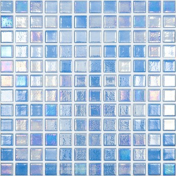 Фото Vidrepur мозаика Shell 552 Azure 31.5x31.5 (куб 2.5x2.5)