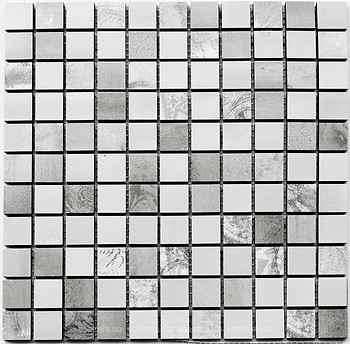 Фото Kotto Ceramica мозаїка CM 3021 C2 Gray/White 30x30