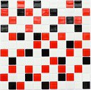 Фото Kotto Ceramica мозаїка GM 4007 C3 Black/Red M/White 30x30