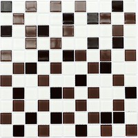 Фото Kotto Ceramica мозаїка GM 4011 C3 Coffe D/Coffe M/White 30x30