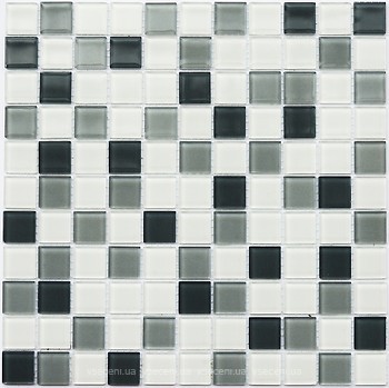 Фото Kotto Ceramica мозаїка GM 4043 C3 Steel D/Steel M/White 30x30