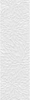 Фото Kale плитка для стін Wabi RM-6954R Shiro Flower White Polished 34x111