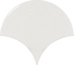 Фото Equipe Ceramicas плитка для стін Scale Fan White 10.6x12