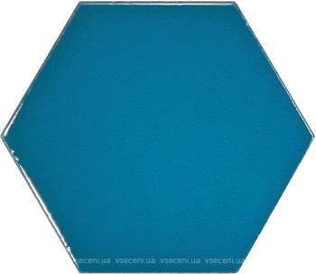 Фото Equipe Ceramicas плитка для стін Scale Hexagon Electric Blue 10.7x12.4