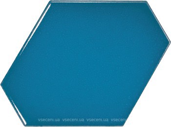 Фото Equipe Ceramicas плитка для стін Scale Benzene Electric Blue 10.8x12.4