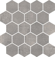 Фото My Way Paradyz мозаика Space Mozaika Hexagon Grafit Mat 25.8x28