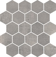 Фото My Way Paradyz мозаика Space Mozaika Hexagon Grafit Poler 25.8x28