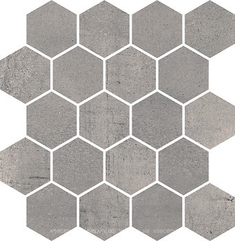 Фото My Way Paradyz мозаїка Space Mozaika Hexagon Grafit Poler 25.8x28