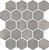 Фото My Way Paradyz мозаика Space Mozaika Hexagon Grafit Poler 25.8x28