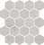 Фото My Way Paradyz мозаика Space Mozaika Hexagon Grys Mat 25.8x28
