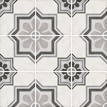 Фото Equipe Ceramicas декор Art Nouveau Capitol Grey 20x20