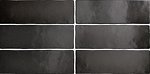 Фото Equipe Ceramicas плитка настенная Magma Black Coal 6.5x20