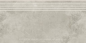 Фото Opoczno ступень Quenos Steptread Light Grey 29.8x59.8