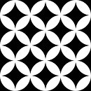 Фото Mayolica плитка District Circles Black 20x20