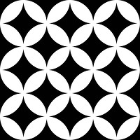 Фото Mayolica плитка District Circles Black 20x20