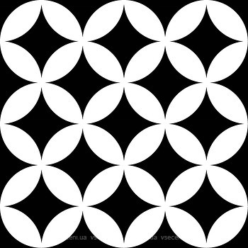 Фото Mayolica плитка District Circles Black 20x20