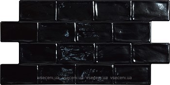 Фото El Molino плитка настенная Space Jet Negro 33.3x66.6