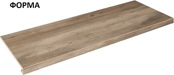 Фото Zeus Ceramica сходинка кутова з капіносом Briccole Wood Beige права 34.5x89.8 (SZBXBL3RB2)