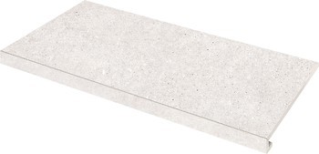Фото Zeus Ceramica сходинка з капіносом Concrete Bianco пряма 34.5x60 (SZRXRM1RR)