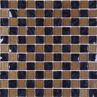 Фото Kotto Ceramica мозаика GM 8013 CC Brown Gold/Black Pearl 30x30