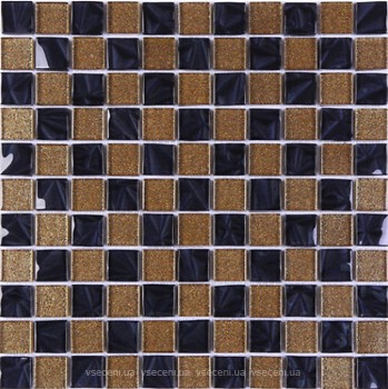 Фото Kotto Ceramica мозаїка GM 8013 CC Brown Gold/Black Pearl 30x30