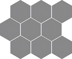 Фото Cerrad мозаїка Cambia Mosaic Heksagon Grey Lappato 27.53x33.4 (36743)