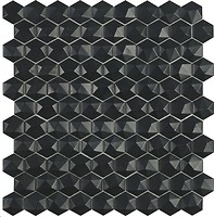 Фото Vidrepur мозаїка Nordic Hexagon Black Matt 903D 31.5x31.5