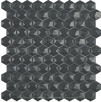 Фото Vidrepur мозаика Nordic Hexagon Dark Grey Matt 908D 31.5x31.5