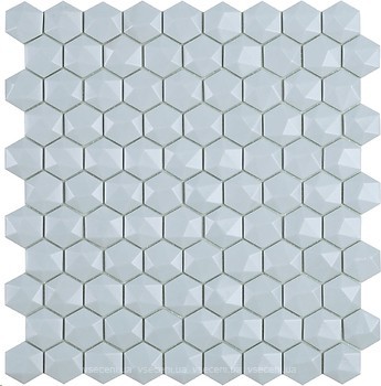 Фото Vidrepur мозаика Nordic Hexagon Light Blue Matt 925D 31.5x31.5
