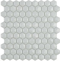 Фото Vidrepur мозаїка Nordic Hexagon Light Grey Matt 909D 31.5x31.5