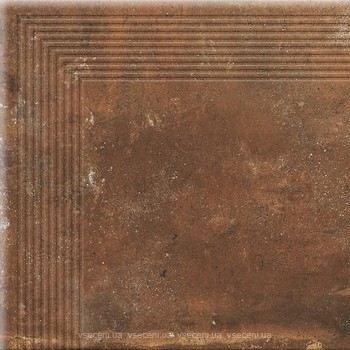 Фото Cerrad ступень угловая Piatto Engraved Stair Red 30x30 (17566)
