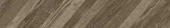 Фото Golden Tile плитка Terragres Wood Chevron коричневая Right 15x90 (9L7170)
