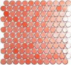 Фото Vidrepur мозаїка Circle 6002C Live Coral Br 30.1x31.3