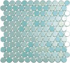 Фото Vidrepur мозаїка Circle 6001C Turquoise Br 30.1x31.3