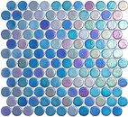 Фото Vidrepur мозаїка Circle 555C Sapphire 30.1x31.3