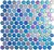 Фото Vidrepur мозаика Circle 555C Sapphire 30.1x31.3