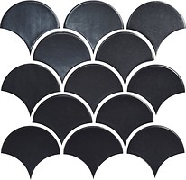 Фото Kotto Ceramica мозаїка Scales SC 6022 A Graphite Black 27.5x28.5