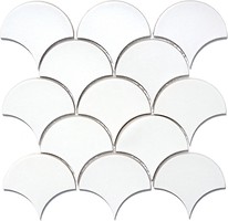 Фото Kotto Ceramica мозаїка Scales SC 6024 A White 27.5x28.5
