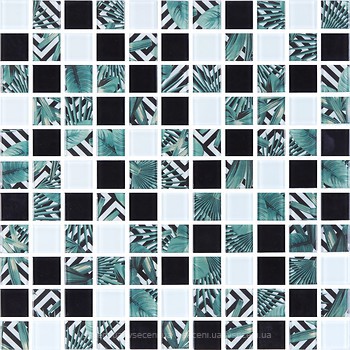 Фото Kotto Ceramica мозаїка GMP 0825021 C3 Print 24/White/Black 30x30